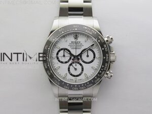 Daytona Panda 126500 QF 1:1 Best Edition 904L Steel White Dial on SS Bracelet DD4131