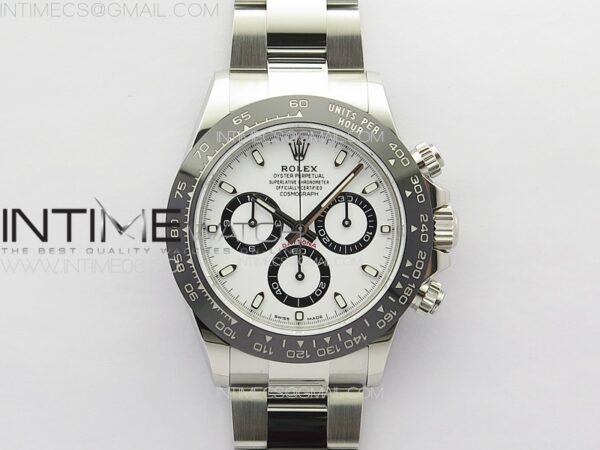 Daytona Panda 116500LN NOOB V5 1:1 Best Edition White Dial on 904L SS Case and Bracelet SA4130