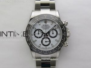 Daytona Panda 116500 904L SS VSF 1:1 Best Edition White Dial on 904L SS Braclet SA4130
