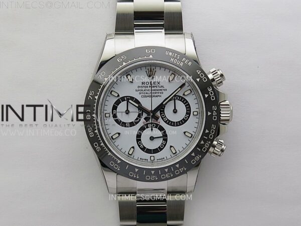 Daytona Panda 116500 904L SS VSF 1:1 Best Edition White Dial on 904L SS Braclet SA4130