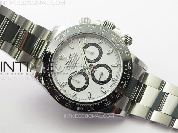 Daytona Panda 116500LN NOOB V5 1:1 Best Edition White Dial on 904L SS Case and Bracelet SA4130 – Bild 2