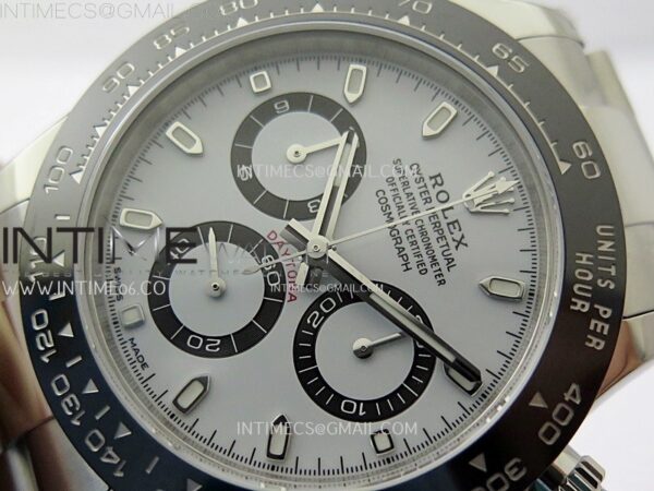 Daytona Panda 116500 904L SS VSF 1:1 Best Edition White Dial on 904L SS Braclet SA4130 – Bild 5