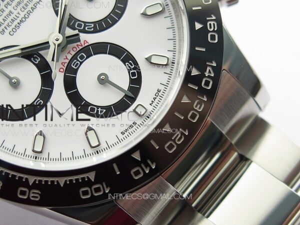 Daytona Panda 116500LN NOOB V5 1:1 Best Edition White Dial on 904L SS Case and Bracelet SA4130 – Bild 7