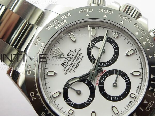 Daytona Panda 116500LN NOOB V5 1:1 Best Edition White Dial on 904L SS Case and Bracelet SA4130 – Bild 9