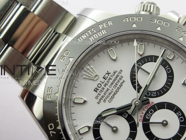 Daytona Panda 116500LN NOOB V5 1:1 Best Edition White Dial on 904L SS Case and Bracelet SA4130 – Bild 10
