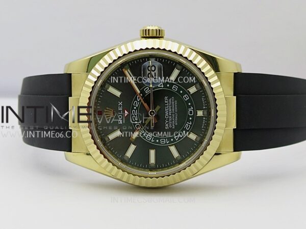Sky-Dweller 336238 Gain Weight YG ZF 1:1 Best Edition Mint Green Dial on Oysterflex Rubber Strap Asian 2824 – Bild 2