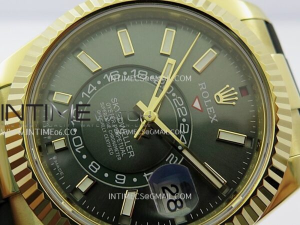 Sky-Dweller 336238 Gain Weight YG ZF 1:1 Best Edition Mint Green Dial on Oysterflex Rubber Strap Asian 2824 – Bild 3