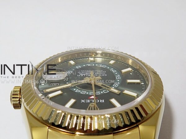 Sky-Dweller 336238 Gain Weight YG ZF 1:1 Best Edition Mint Green Dial on Oysterflex Rubber Strap Asian 2824 – Bild 7