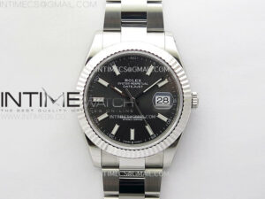 DateJust 41 126334 904L SS VSF 1:1 Best Edition Gray Dial on Oyster Bracelet VS3235