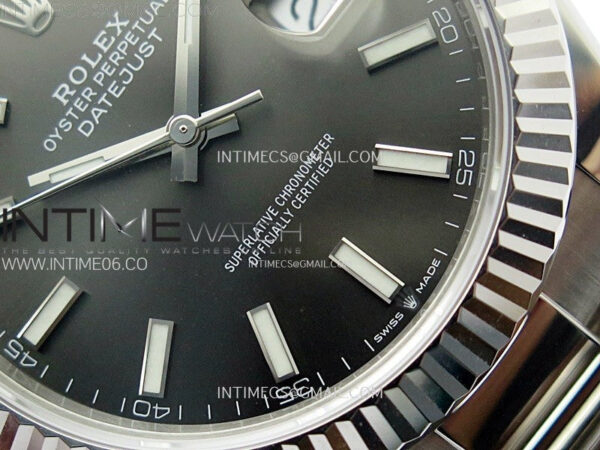 DateJust 41 126334 904L SS VSF 1:1 Best Edition Gray Dial on Oyster Bracelet VS3235 – Bild 15