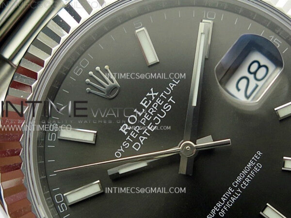 DateJust 41 126334 904L SS VSF 1:1 Best Edition Gray Dial on Oyster Bracelet VS3235 – Bild 17