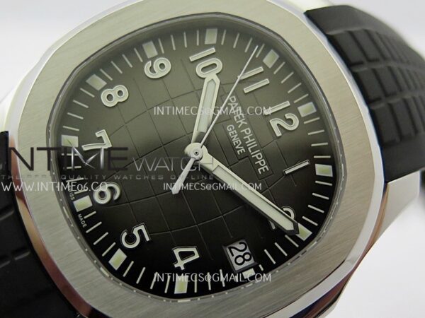 Aquanaut 5167 SS ZF 1:1 Best Edition Black Dial On Black Strap Super Clone DD330 – Bild 4