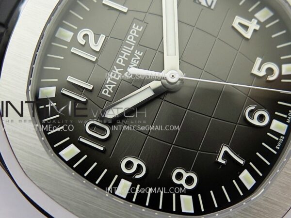 Aquanaut 5167 SS ZF 1:1 Best Edition Black Dial On Black Strap Super Clone DD330 – Bild 7