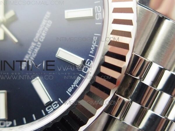 DateJust 36mm 126334 904 SS Clean Factory 1:1 Best Edition Blue Dial Sticks Markers on Jubilee Bracelet – Bild 4