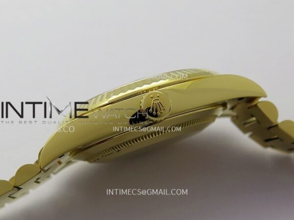 Day Date 40 YG 228238 Clean Factory 1:1 Best Edition Black Dial Stick Marker on President Bracelet VR3255 V3 – Bild 11