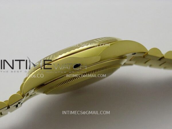Day Date 40 YG 228238 Clean Factory 1:1 Best Edition Black Dial Stick Marker on President Bracelet VR3255 V3 – Bild 13