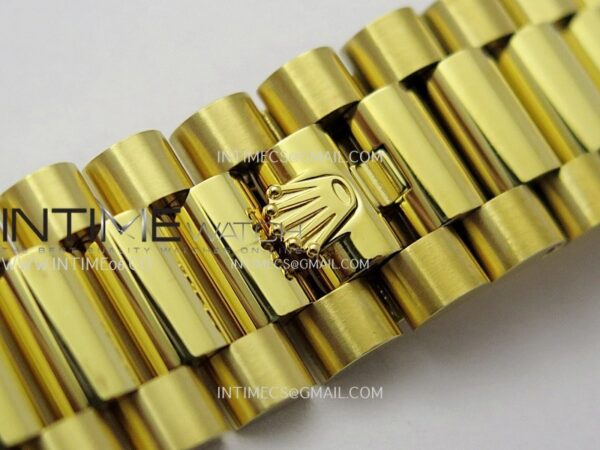 Day Date 40 YG 228238 Clean Factory 1:1 Best Edition Black Dial Stick Marker on President Bracelet VR3255 V3 – Bild 16