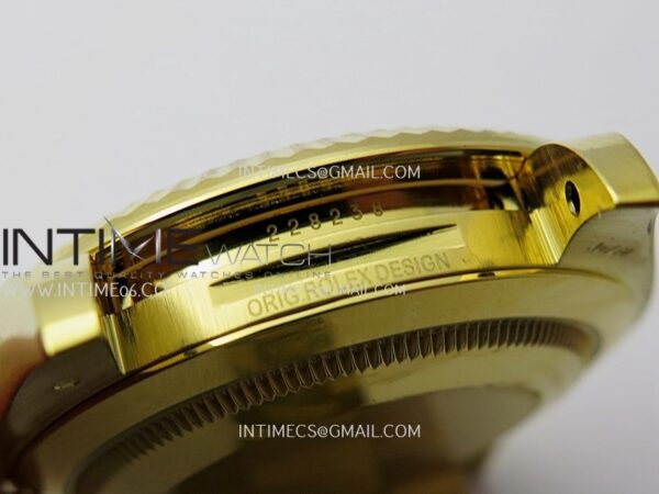 Day Date 40 YG 228238 Clean Factory 1:1 Best Edition Black Dial Stick Marker on President Bracelet VR3255 V3 – Bild 29