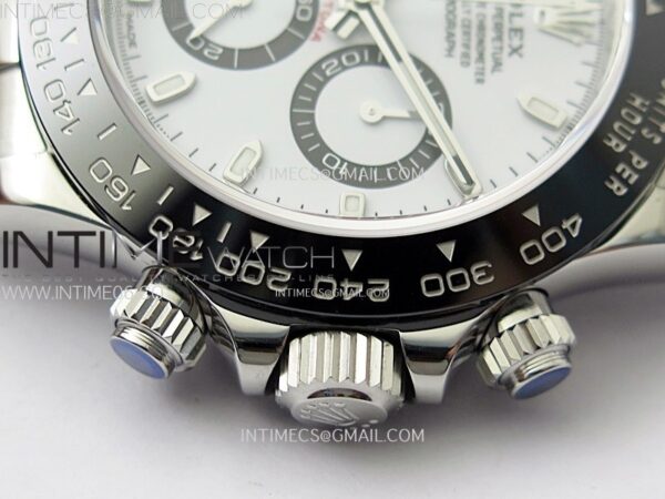 DAYTONA 116500LN 904L SS CASE Clean Factory 1:1 BEST EDITION WHITE DIAL ON 904L SS BRACELET SH4130 – Bild 13