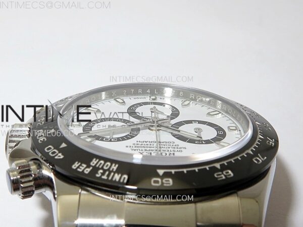 DAYTONA 116500LN 904L SS CASE Clean Factory 1:1 BEST EDITION WHITE DIAL ON 904L SS BRACELET SH4130 – Bild 11
