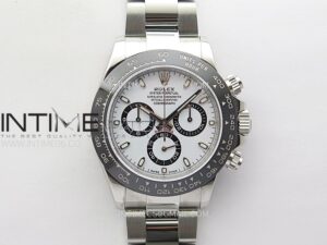 DAYTONA 116500LN 904L SS CASE Clean Factory 1:1 BEST EDITION WHITE DIAL ON 904L SS BRACELET SH4130