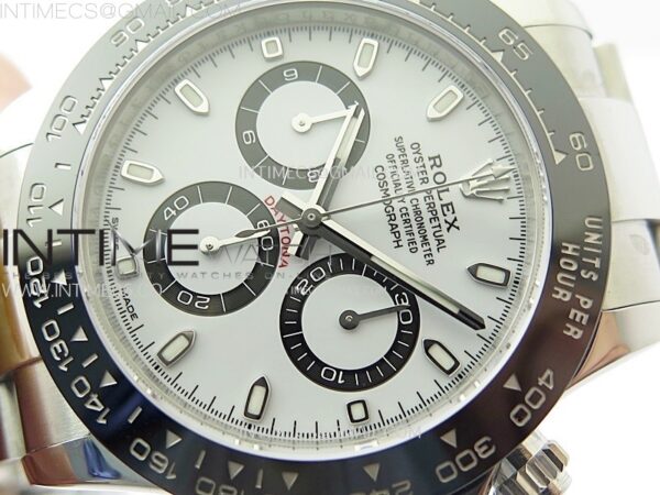 DAYTONA 116500LN 904L SS CASE Clean Factory 1:1 BEST EDITION WHITE DIAL ON 904L SS BRACELET SH4130 – Bild 7