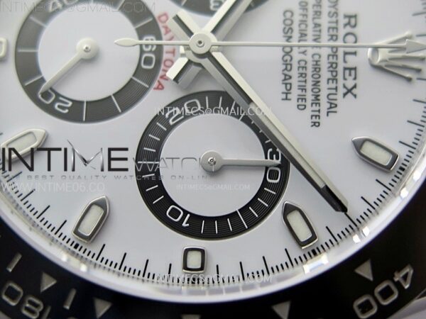 DAYTONA 116500LN 904L SS CASE Clean Factory 1:1 BEST EDITION WHITE DIAL ON 904L SS BRACELET SH4130 – Bild 6