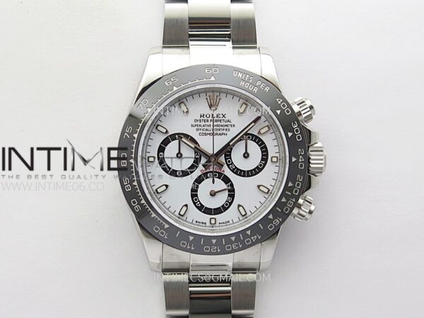 DAYTONA 116500LN 904L SS CASE Clean Factory 1:1 BEST EDITION WHITE DIAL ON 904L SS BRACELET SH4130