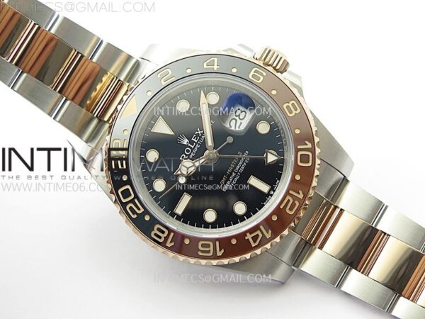 GMT-Master II Rootbeer 126711 CHNR Clean Factory 1:1 Best Edition Black Dial on SS/RG Bracelet VR3285 CHS – Bild 2
