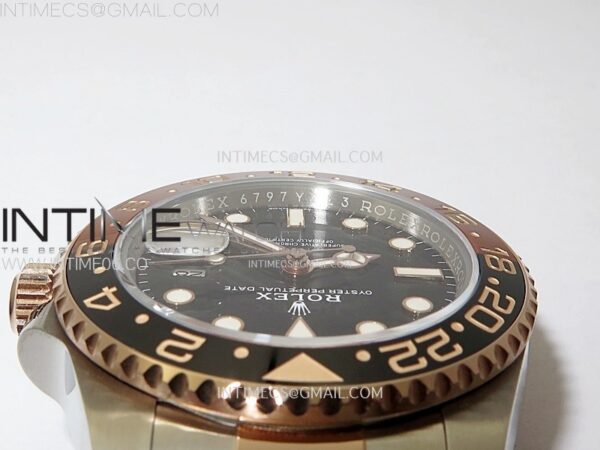 GMT-Master II Rootbeer 126711 CHNR Clean Factory 1:1 Best Edition Black Dial on SS/RG Bracelet VR3285 CHS – Bild 13