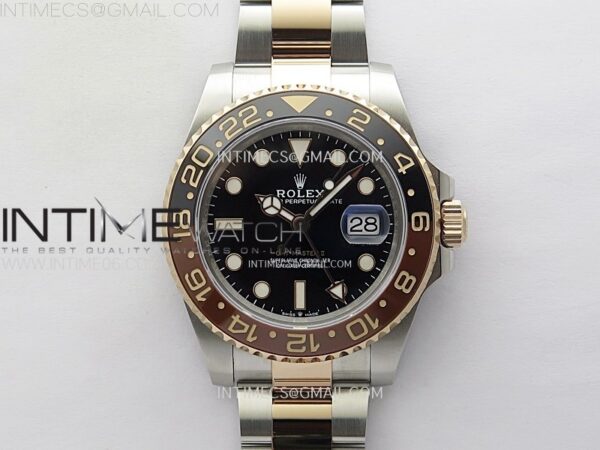 GMT-Master II Rootbeer 126711 CHNR Clean Factory 1:1 Best Edition Black Dial on SS/RG Bracelet VR3285 CHS – Bild 42
