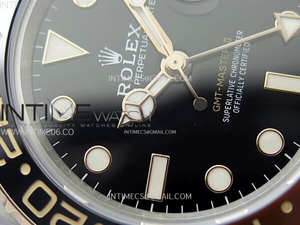 GMT-Master II Rootbeer 126711 CHNR Clean Factory 1:1 Best Edition Black Dial on SS/RG Bracelet VR3285 CHS – Bild 7