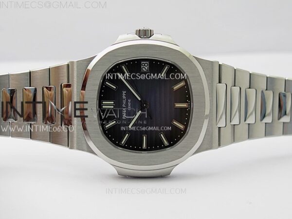 Nautilus 5711/1A-010 3KF 1:1 Best Edition Blue Textured Dial on SS Bracelet Super Clone 26-330 V5 (Copy) – Bild 3