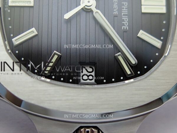 Nautilus 5711/1A-010 3KF 1:1 Best Edition Blue Textured Dial on SS Bracelet Super Clone 26-330 V5 (Copy) – Bild 5