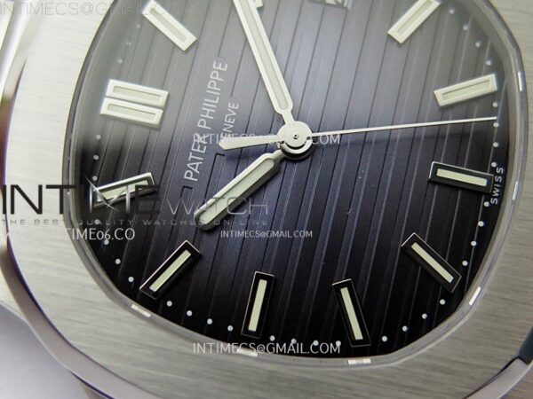 Nautilus 5711/1A-010 3KF 1:1 Best Edition Blue Textured Dial on SS Bracelet Super Clone 26-330 V5 (Copy) – Bild 7