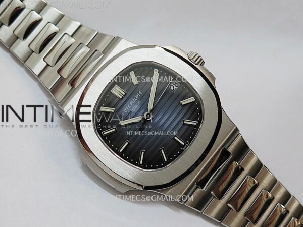 Nautilus 5711/1A-010 3KF 1:1 Best Edition Blue Textured Dial on SS Bracelet Super Clone 26-330 V5 (Copy) – Bild 10