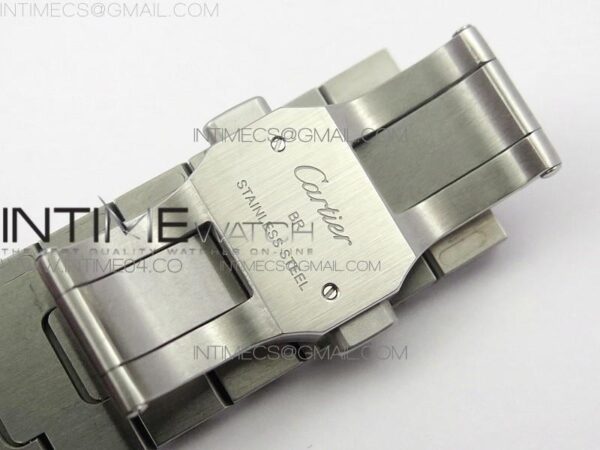 Santos de Cartier 40mm 2018 SS/YG BVF  RG Bezel White Dial on SS/YG SmartLinks Bracelet – Bild 21