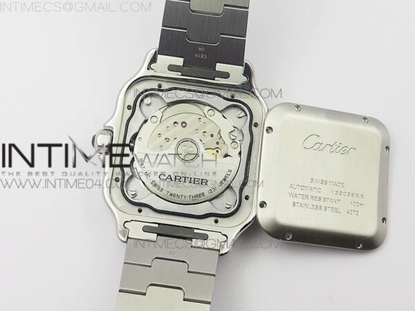 Santos de Cartier 40mm 2018 SS/YG BVF  RG Bezel White Dial on SS/YG SmartLinks Bracelet – Bild 23