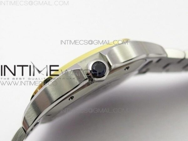 Santos de Cartier 40mm 2018 SS/YG BVF  RG Bezel White Dial on SS/YG SmartLinks Bracelet – Bild 25