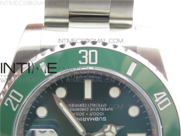 SUBMARINER Hulk 116610 LV GREEN CERAMIC ZZF V3 – Bild 15