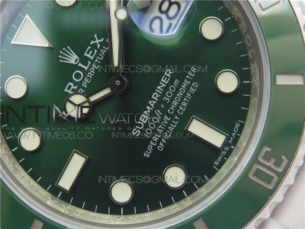 SUBMARINER Hulk 116610 LV GREEN CERAMIC ZZF V3 – Bild 10