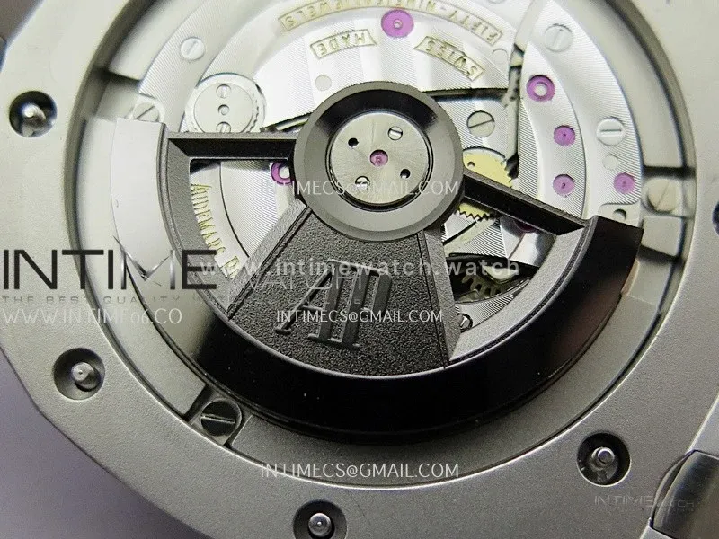 Royal Oak Offshore 44mm SS JF 1:1 Best Edition Cream Dial On Green Camo Rubber Strap A3126