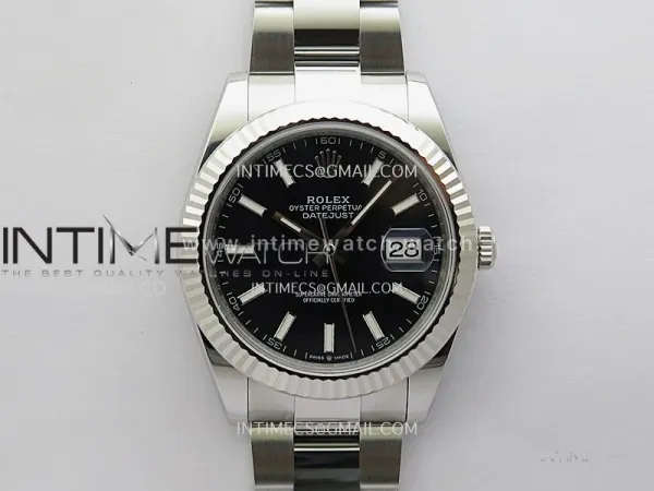 DateJust 41 126334 904L SS VSF 1:1 Best Edition Black Dial on Oyster Bracelet VS3235 V2 (133g)