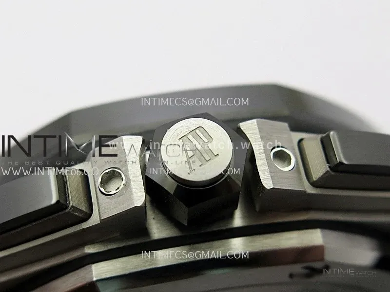 Royal Oak Offshore 44mm SS JF 1:1 Best Edition White Dial On Black Rubber Strap A3126