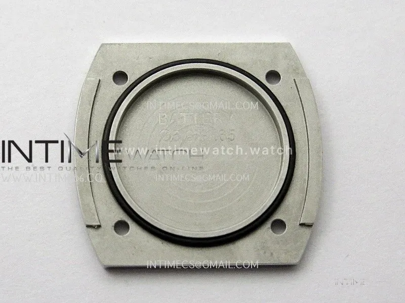 Baignoire Watch Diamond Bezel SS AF 1:1 Best Edition White textured Dial On Black Croco Strap RONDA Quartz