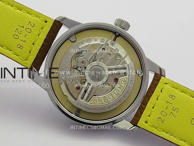 Top Time AB3113 38mm SS BLSF 1:1 Best Edition White Dial On Brown Leather Strap Asian B31