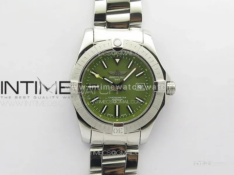 Avenger Automatic 43mm SS B50 Best Edition Green Dial on SS Bracelet A2824