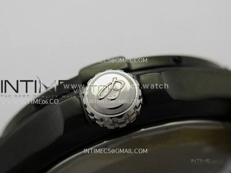 Avenger Chronometer 42mm GMT DLC BLSF 1:1 Best Version Black Dial On Black Nylon Strap A2836