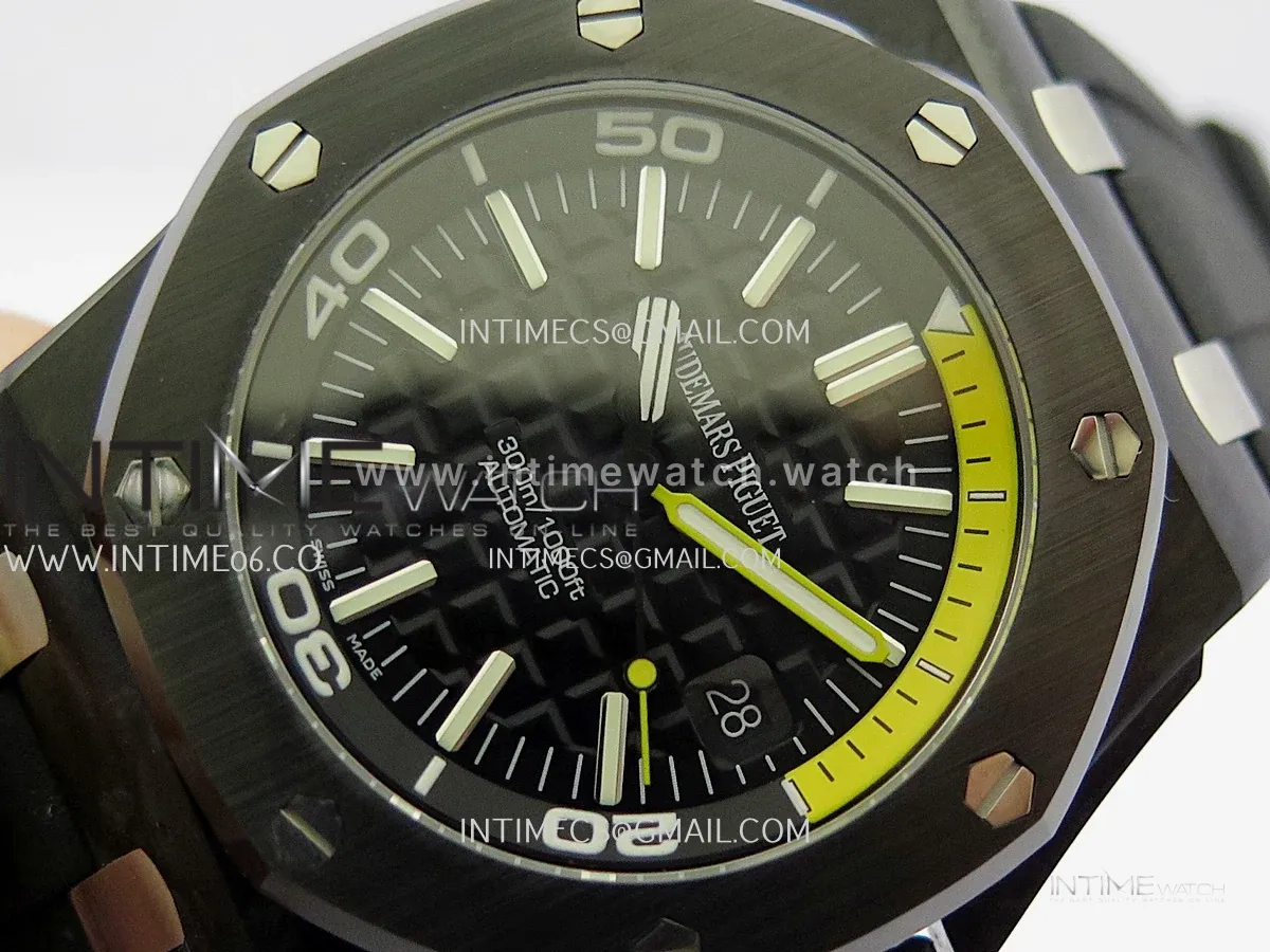 Royal Oak Offshore Diver 15706 Forged Carbon JF 1:1 Best Edition On Super Clone 3120