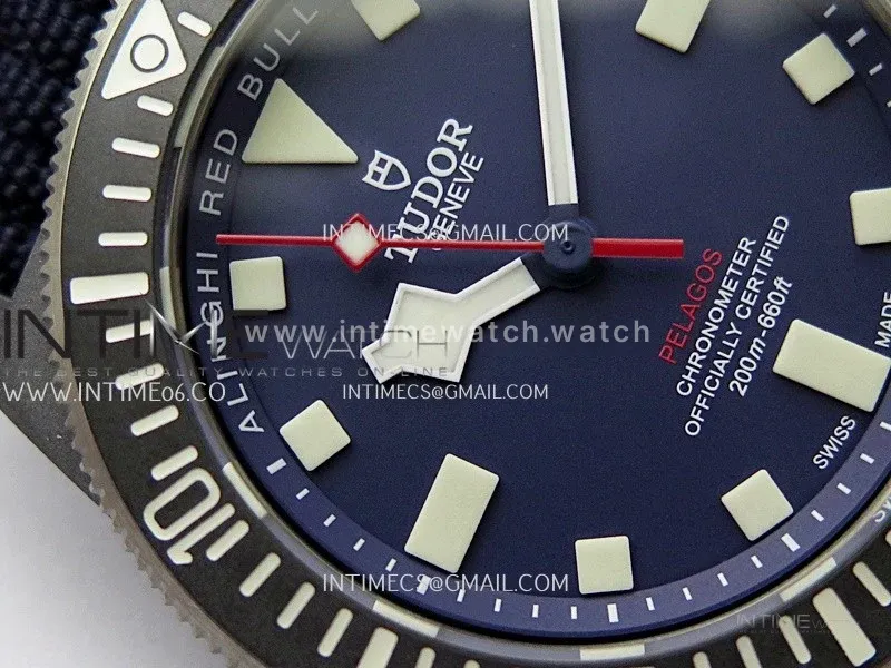Pelagos M25707KN/24-0001 Carbon M+F 1:1 V4 Best Edition Blue dial Black Bezel on Nylon Strap Miyota 8N-24